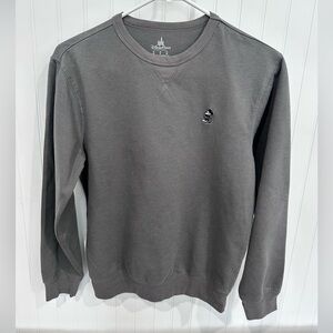 Walt Disney Parks Embroidered Mickey Mouse Unisex Gray Crewneck Size small